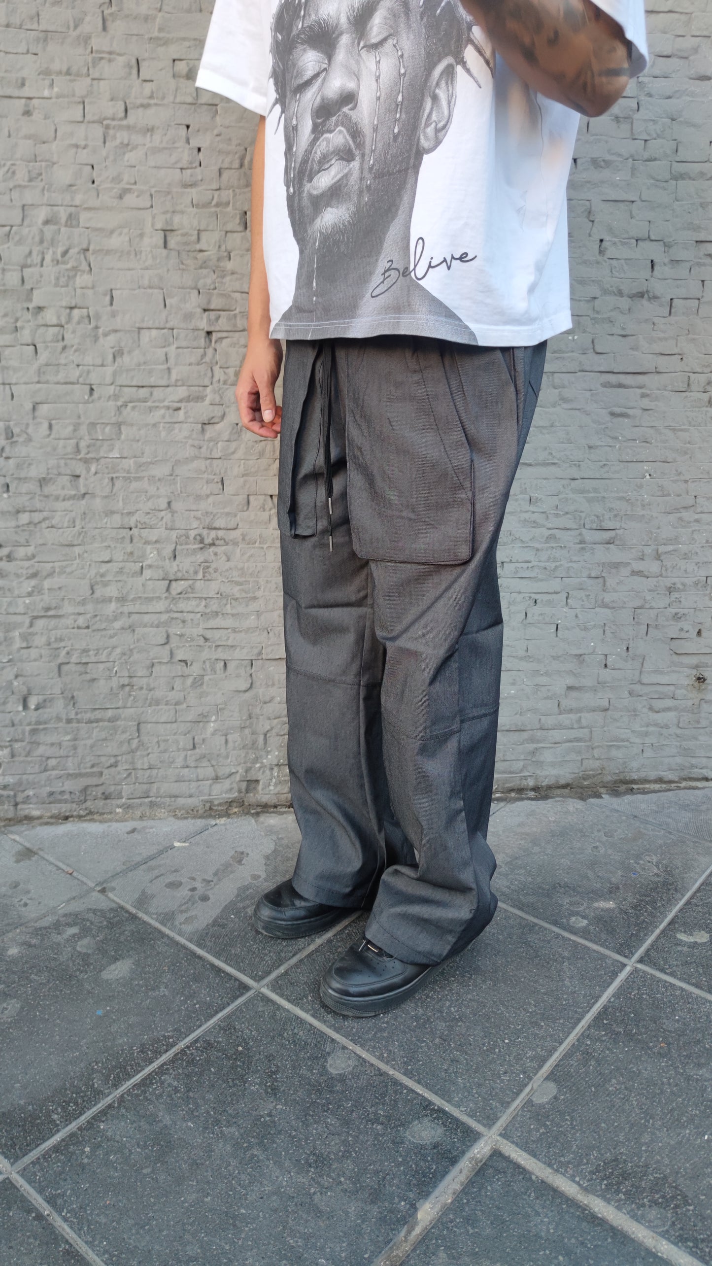 Pantaloni Canvas grigio