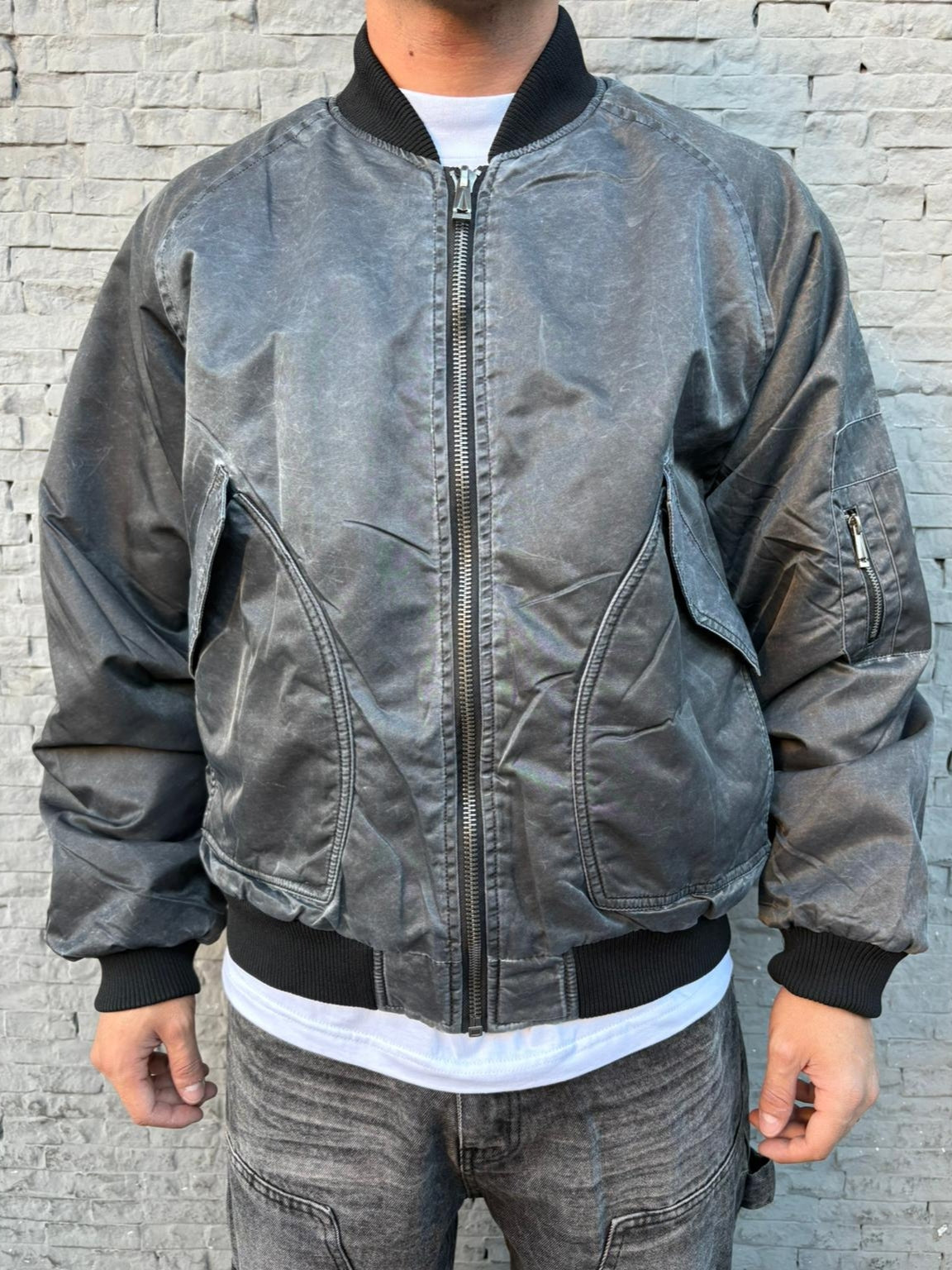 Fade Gray bomber