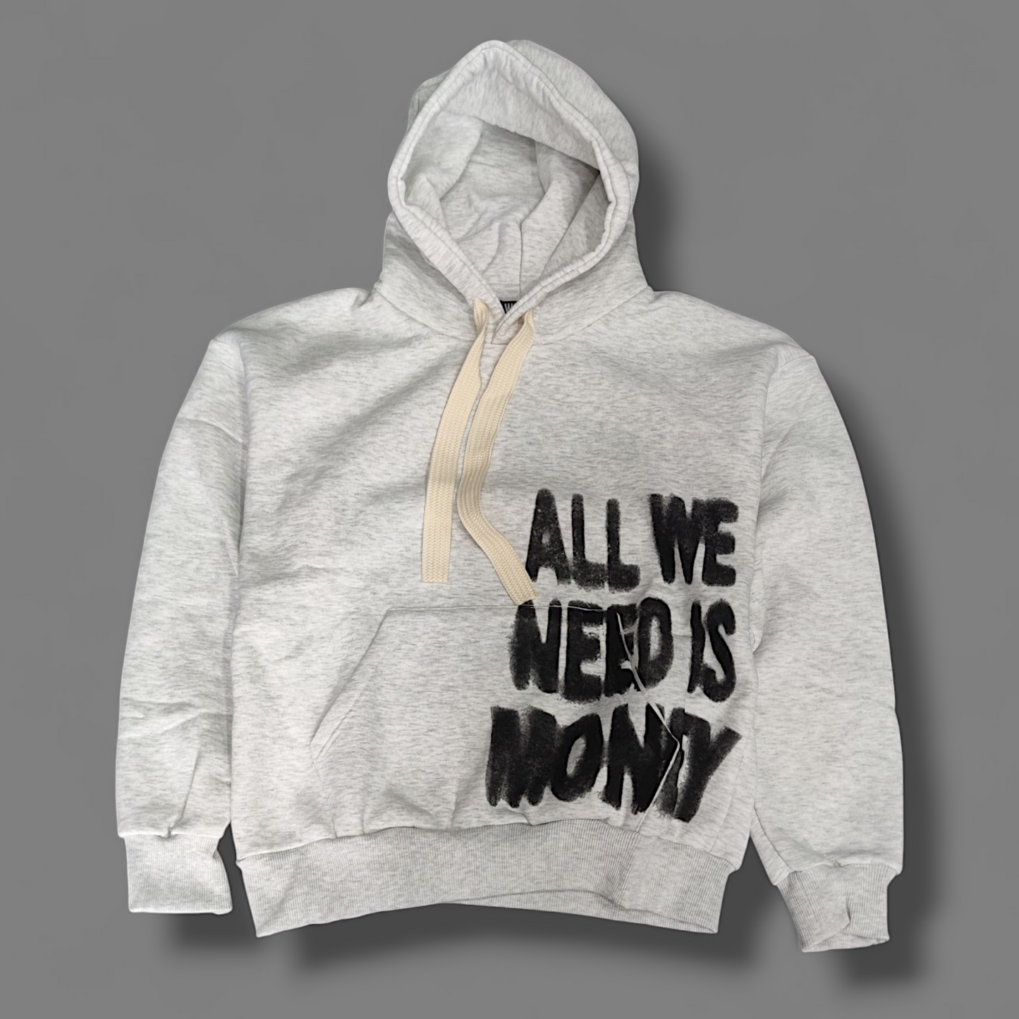 Hoodie Monochrome white