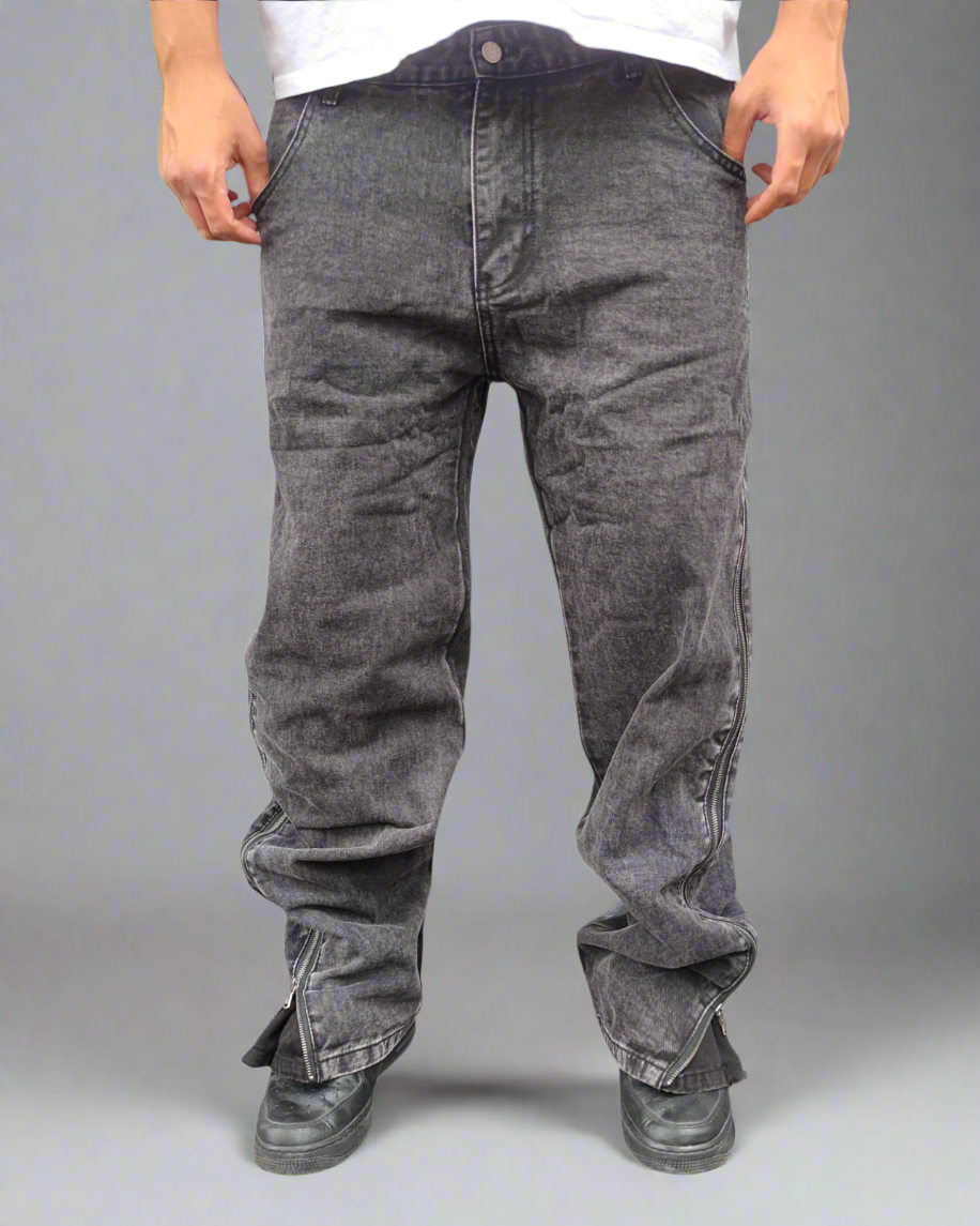Denim Zipline grey