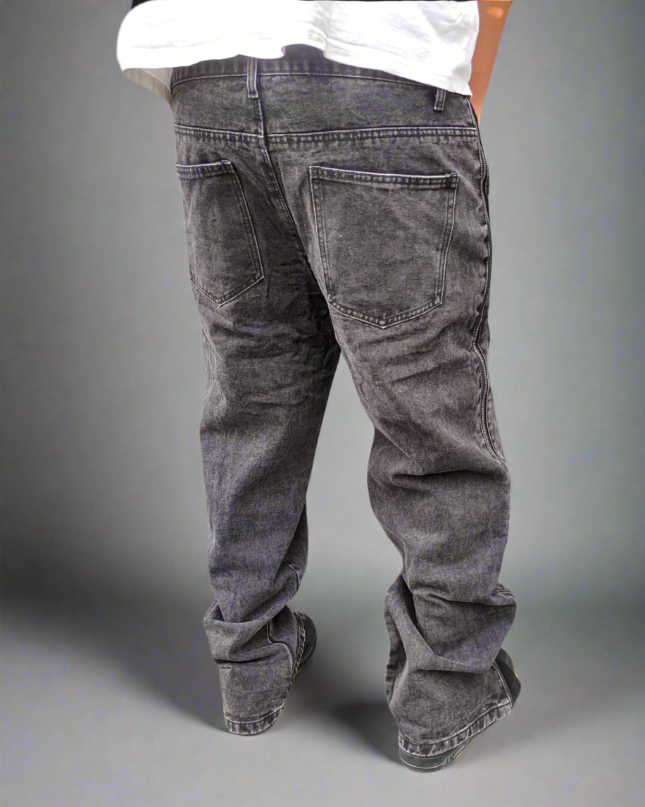 Denim Zipline grey