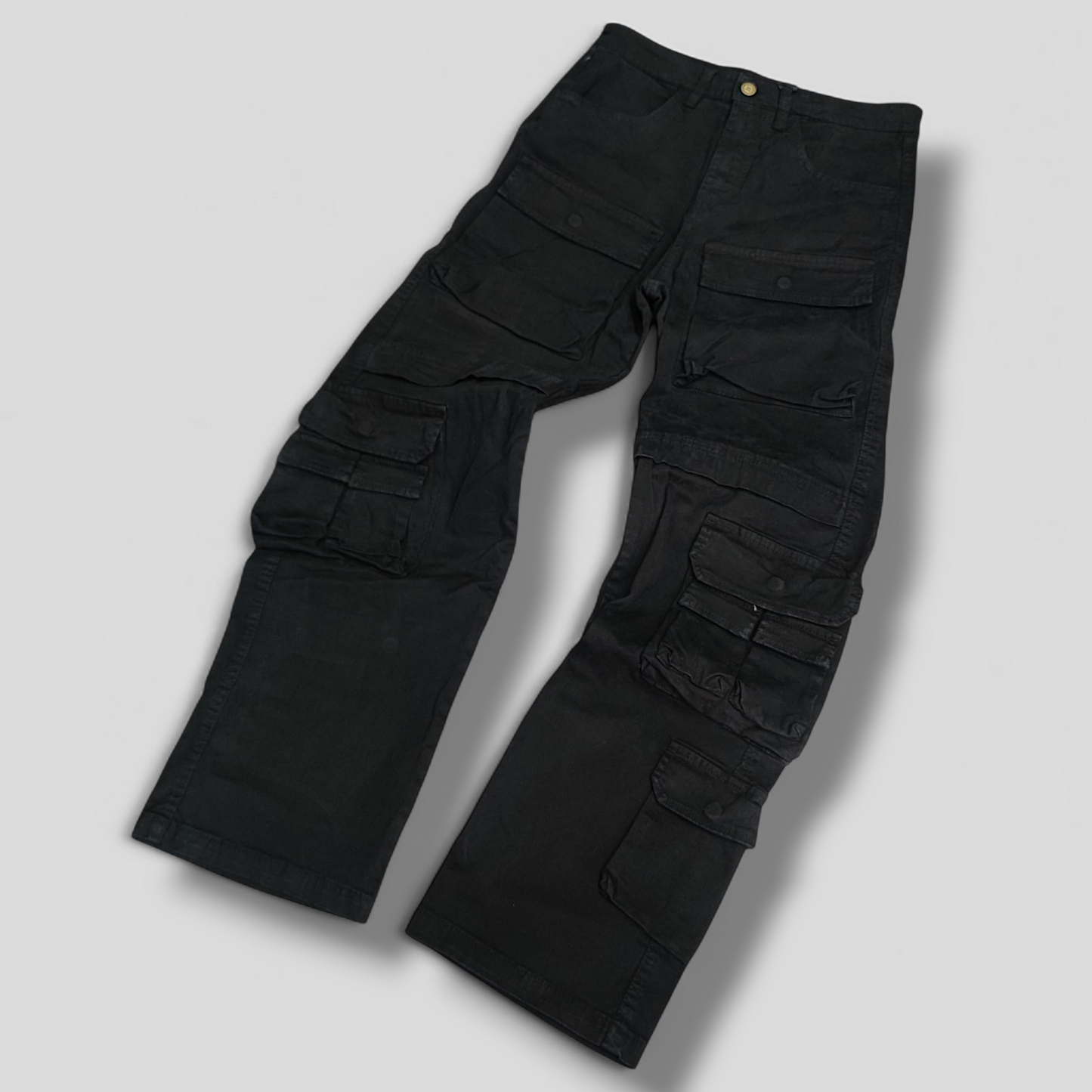 Jeans Cargo black pocket