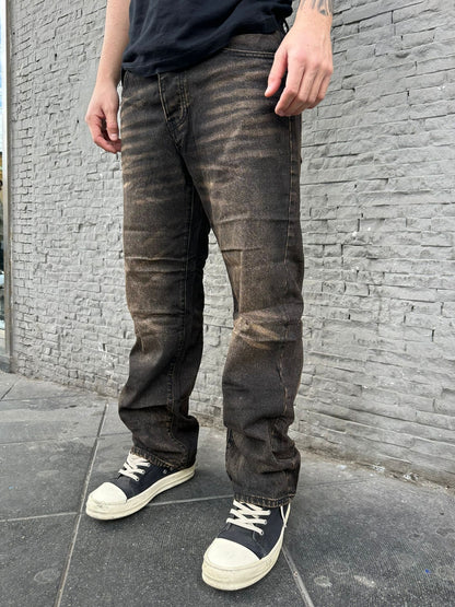 Burned jeans