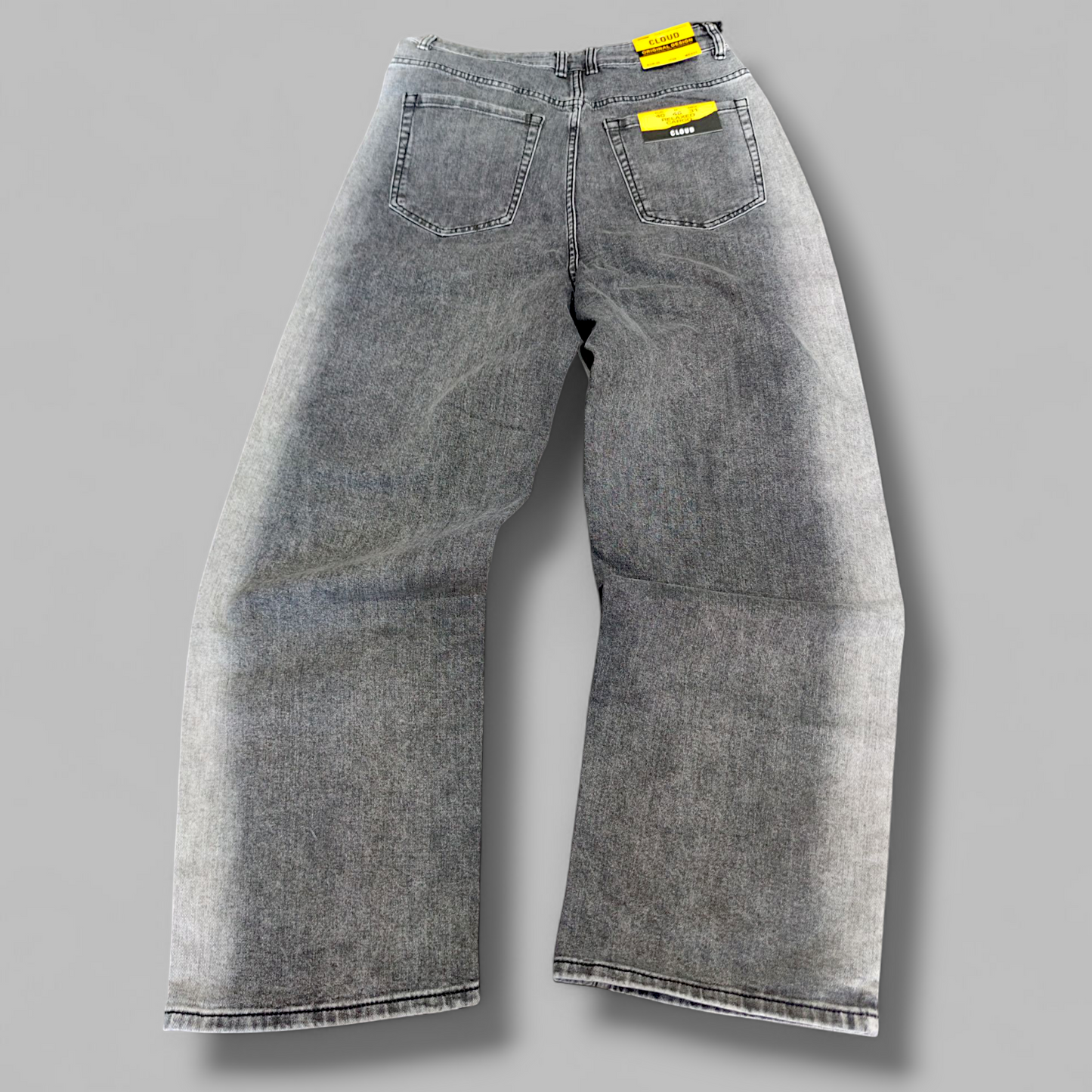 Jeans Wide Leg grigio