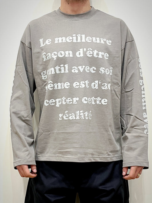 Longsleeve grey quote