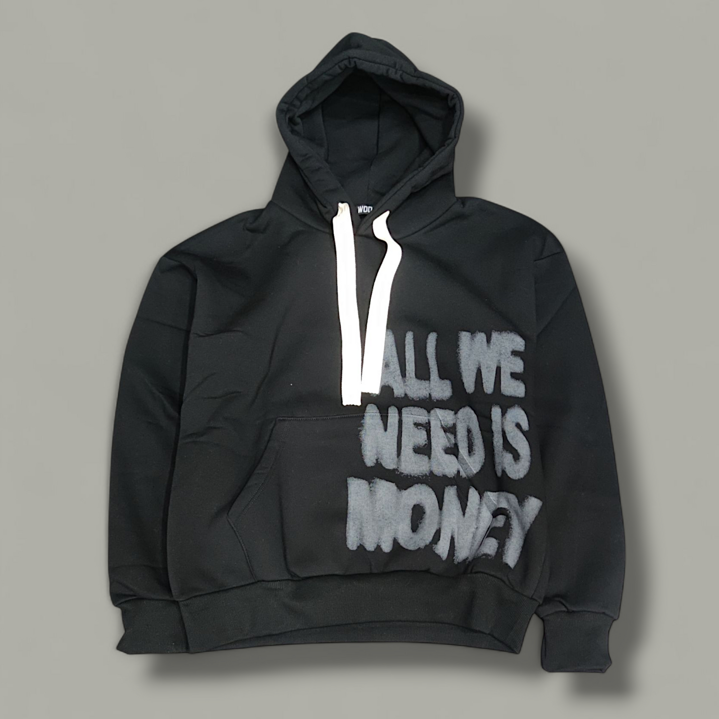 Hoodie Monochrome black