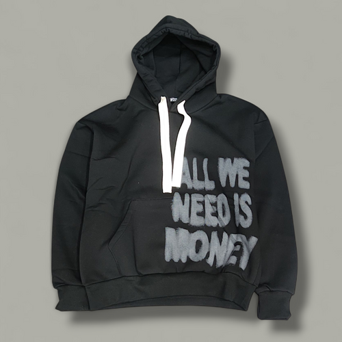 Hoodie Monochrome black