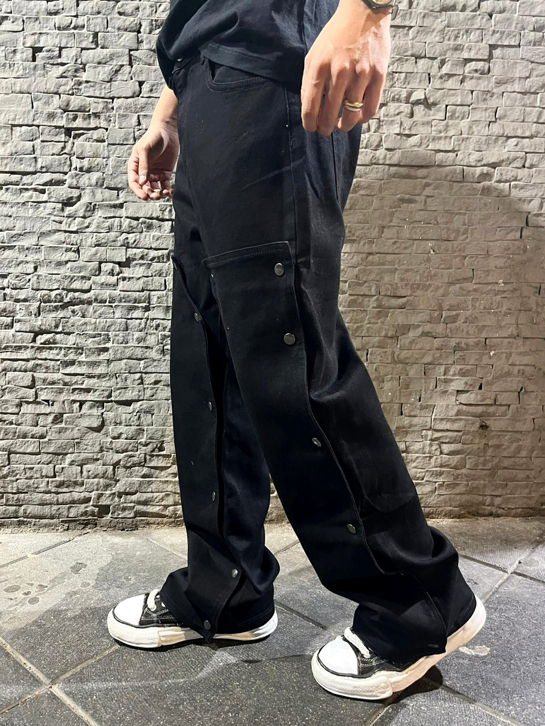 Jeans “SNAPZONE” Wide Fit – Black Edition