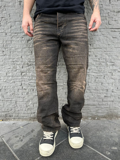 Burned jeans