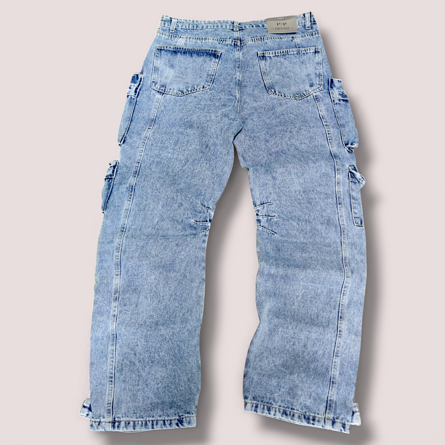 Jeans cargo denim