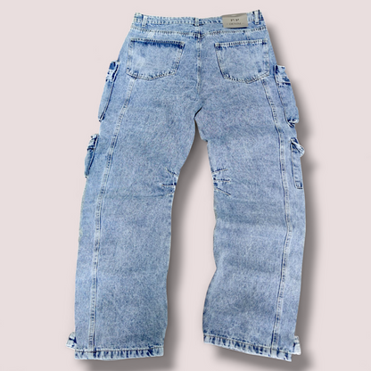 Jeans cargo denim