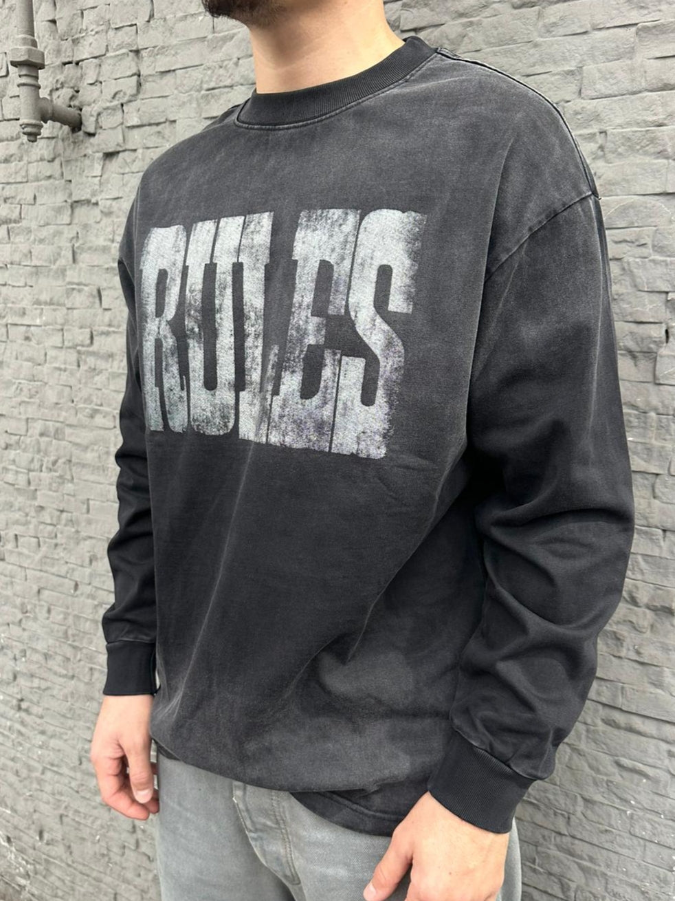 Long sleeve Rules nero