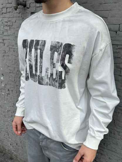 Long sleeve Rules bianco