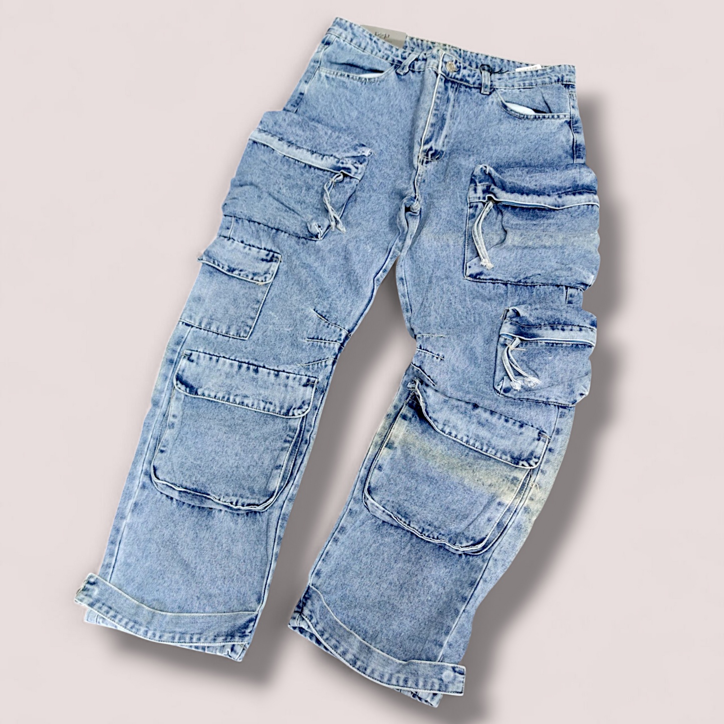 Jeans cargo denim