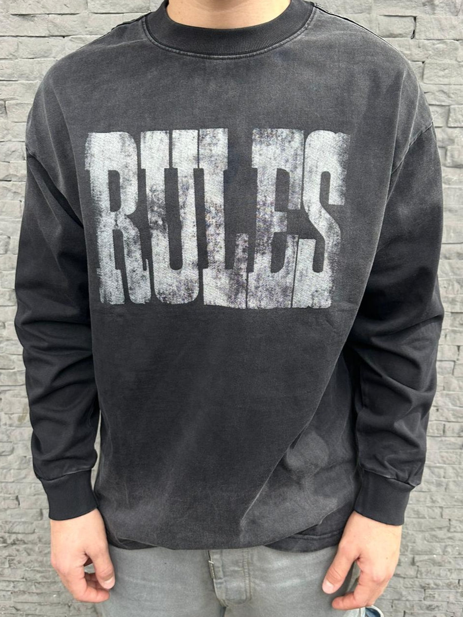 Long sleeve Rules nero