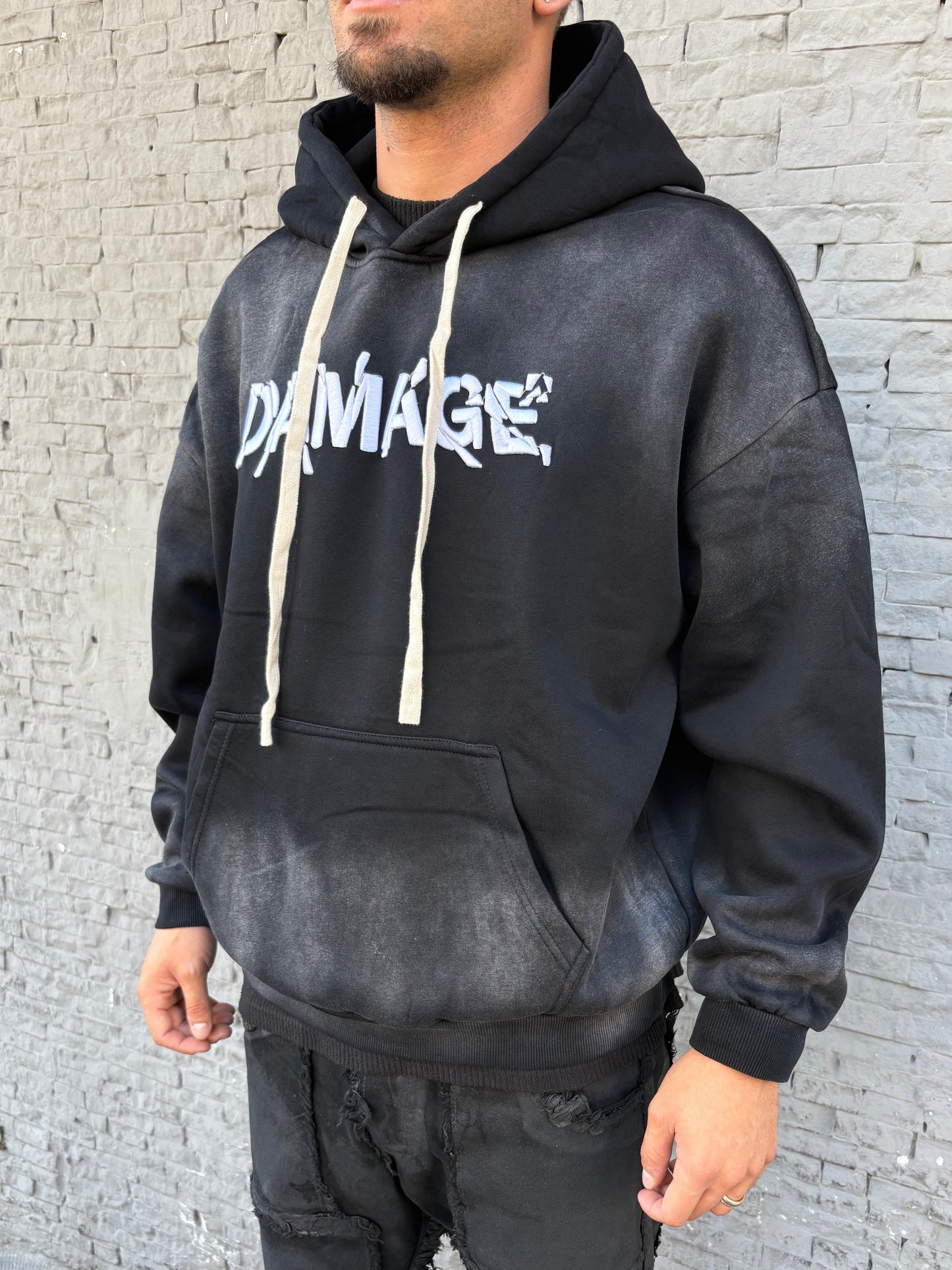 Felpa Damage Nera